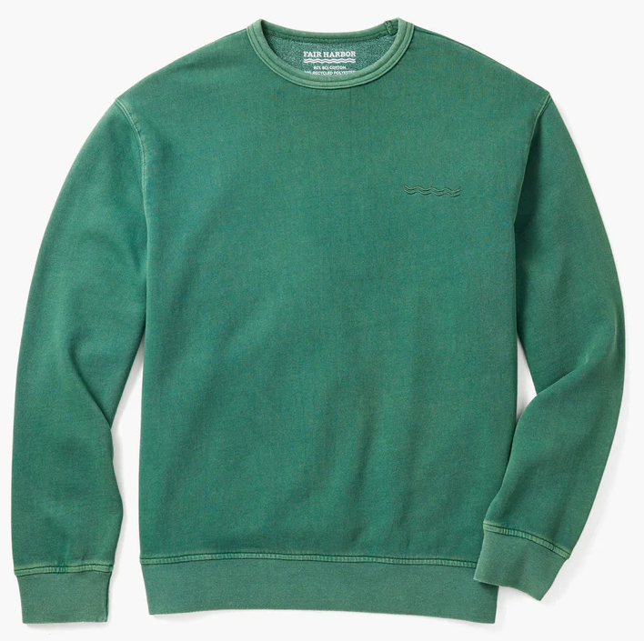 Fair Harbor The Saltaire Crewneck-Coastal Green - Gabrielle's Biloxi