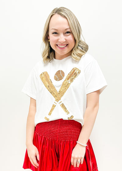 Queen of Sparkles Queen of Sparkles Gold Baseball Shirt