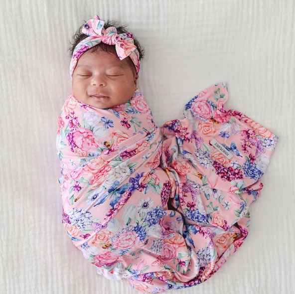 Posh Peanut Lyric Infant Swaddle and Headwrap Set - Gabrielle's Biloxi