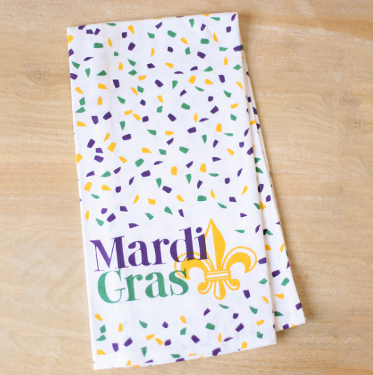 Mardi Gras Confetti Hand Towel - Gabrielle's Biloxi