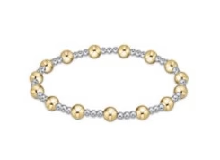 ENewton Classic Sincerity Pattern 5mm Bead Bracelet - Mixed Metal - Gabrielle's Biloxi